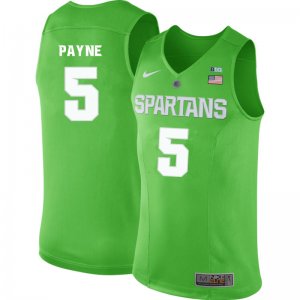 Men Adreian Payne Michigan State Spartans #5 Nike NCAA 2020 Green Authentic College Stitched Basketball Jersey WP50B02II